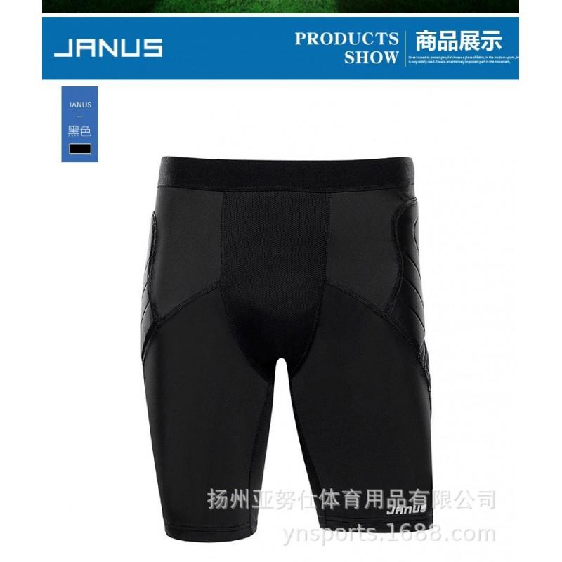 Men Women Soccer Goalkeeper Compression Shorts With Impact Padding Tackling Running Rugby Training