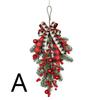 Christmas Red Fruit Lattice Knot Decoration Fascia Santa Claus Bedroom Hangings Lintel Christmas Party Home Decor Accessories