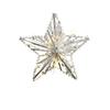 Wrought Iron Christmas Tree Topper Star Pendant