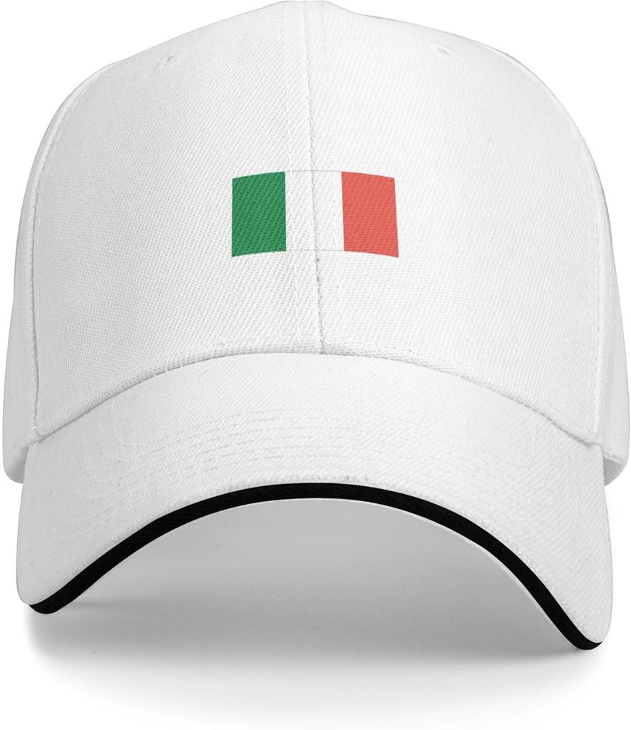 Italia Italy Flag Baseball Cap Polyester Adjustable Dad Hat Casual Golf Cap for Adult