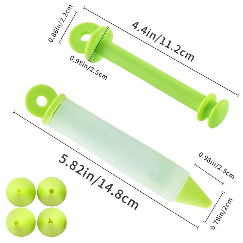 

Набор ручек для украшения торта Многоцелевая силиконовая ручка для письма на еде Практичные кухонные гаджеты для выпечки