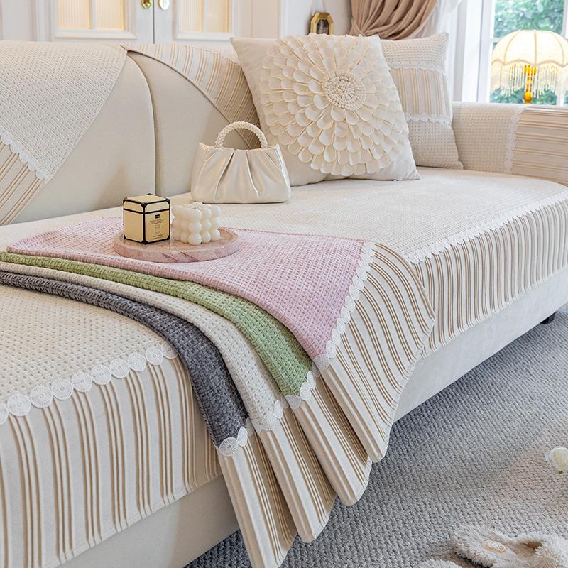 Sofakissen Vier Jahreszeiten Universal Einfach Modern Neu Sattelbezug Bezug Rutschfeste Sitzkissen Herbst und Winter Bezug Handtuch