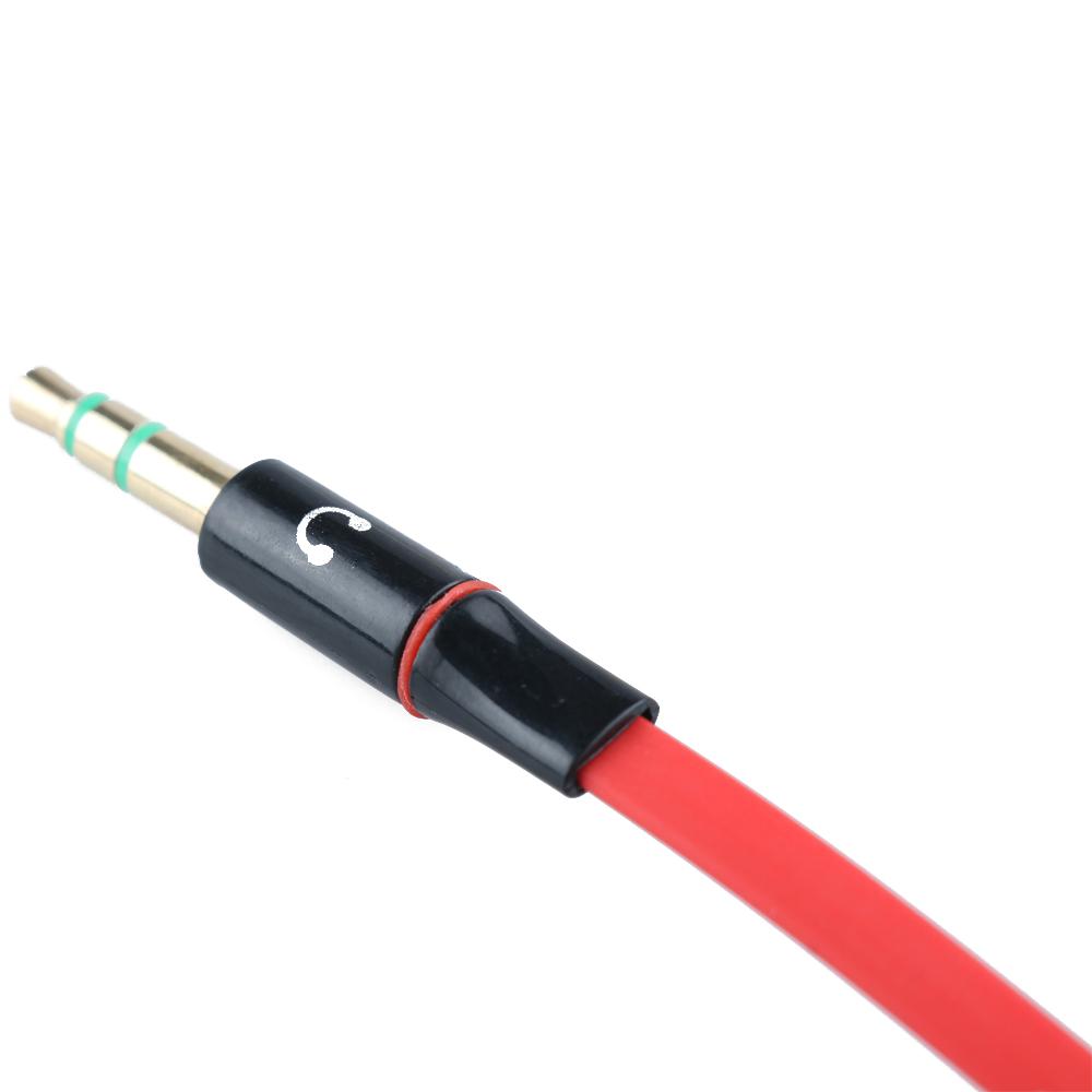 Portable Universal Useful Headphone Audio Cable Earphone Microphone Splitter Earphone Adapter Cord