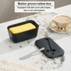 Durable Plastic PP Butter Dish with Lid | Easy-Scrape Butter Knife Included, Seals Butter Container for Countertop or Refrigerator, Baking Essentials