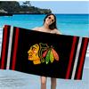 Blackhawks Microfiber Beach Towel, Soft And Absorbent, Quick-Dry, Ideal for Summer Travel, Beach Essential, Swimming Pool Gifts