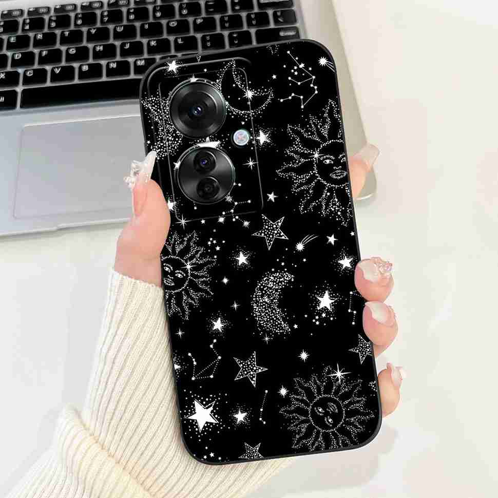 For Oppo Reno11 F 5G CPH2603 Case Cute Cartoon Printed Cherries Soft Silicone Cover For Oppo F25 Pro 5G 6.7" Phone Cases Coque