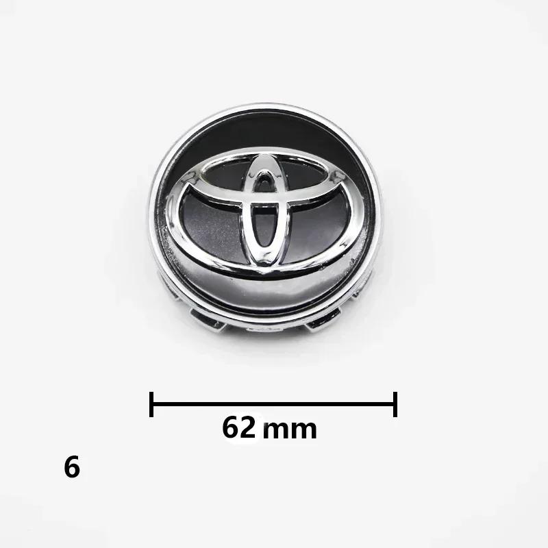 4pcs 57mm/62mm Car Tyre Wheel Center Hub Cap Badge Logo Rim Emblem For Toyota Corolla Camry Yaris CHR Rav4 Auris Verso Avalon