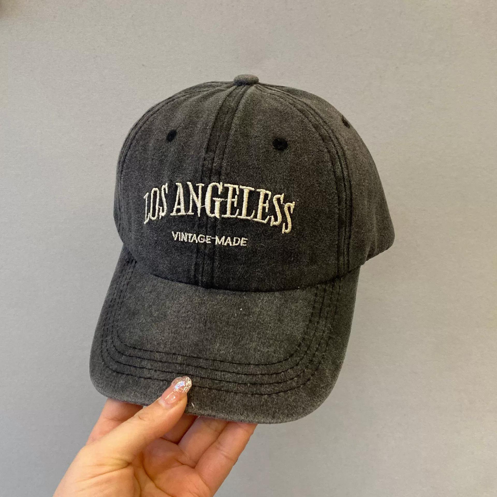 

Четыре сезона модная бейсболка с мягкой верхней частью и вышивкой в стиле ретро, кепка для отдыха на природе, шляпа от солнца, купольная шляпа от солнца One size чёрный