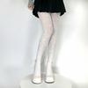 White Pure Desire Bow Dot Printed Leggings Lolita Ladies White Stockings Velvet Pantyhose
