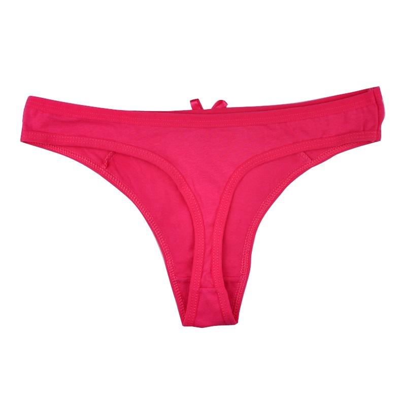 Tanga Sexy de algodón para mujer, tangas, ropa interior, cuerdas, lencería, bragas para mujer, espalda en T, 6 unids/lote