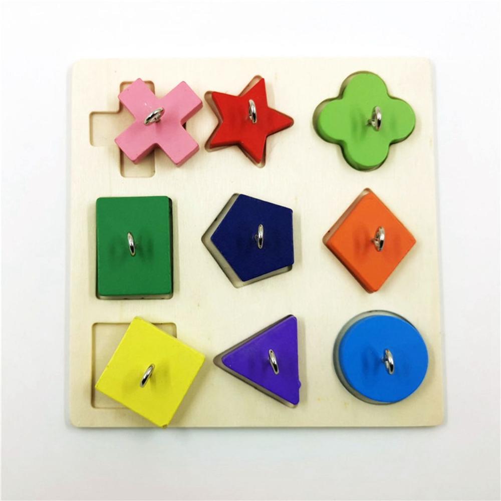 Parakeet Pet Educational DIY Colorful Playing Interactive Parrot Bird Toys Wooden Block Puzzles