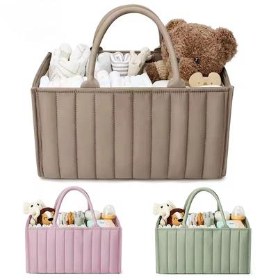 Tragbare Baby-Windel-Organizer-Tasche, zusammenklappbar, Windel-Caddy mit hoher Kapazität, reisefreundlich, Aufbewahrungstasche für Babyutensilien