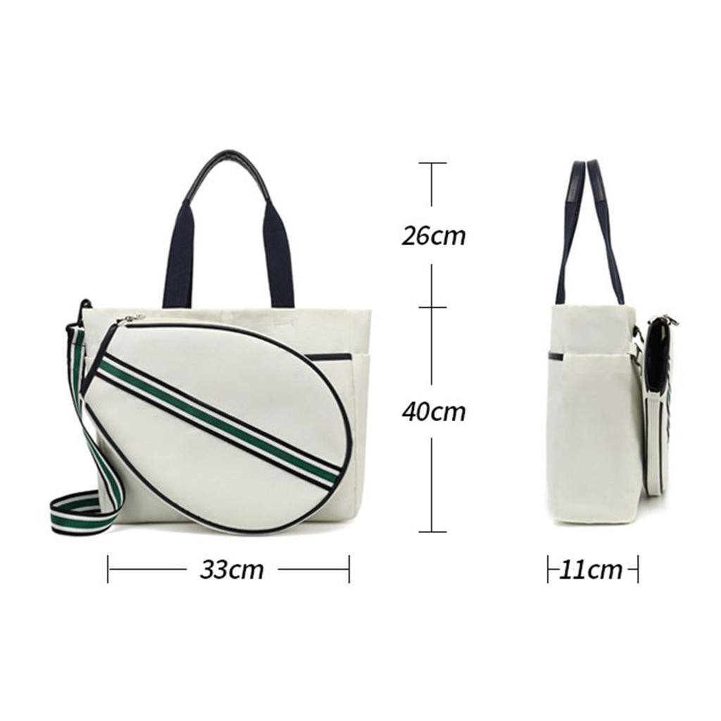 Tennis Tote Bag Pickleball Racket Detachable Racquet Cover Professional Large Capacity