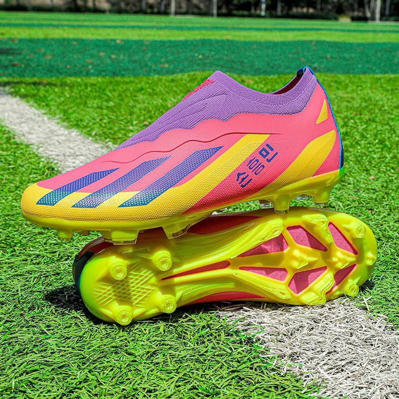Lace-free Soccer Shoes Boys and Girls Students Children TF Shattered Nails AG Long Nails Youth Adult Training