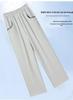 Mom's Ice Silk Cool Nine-Point Pants for Summer - Loose Fit for Mid-Aged and Elderly Women