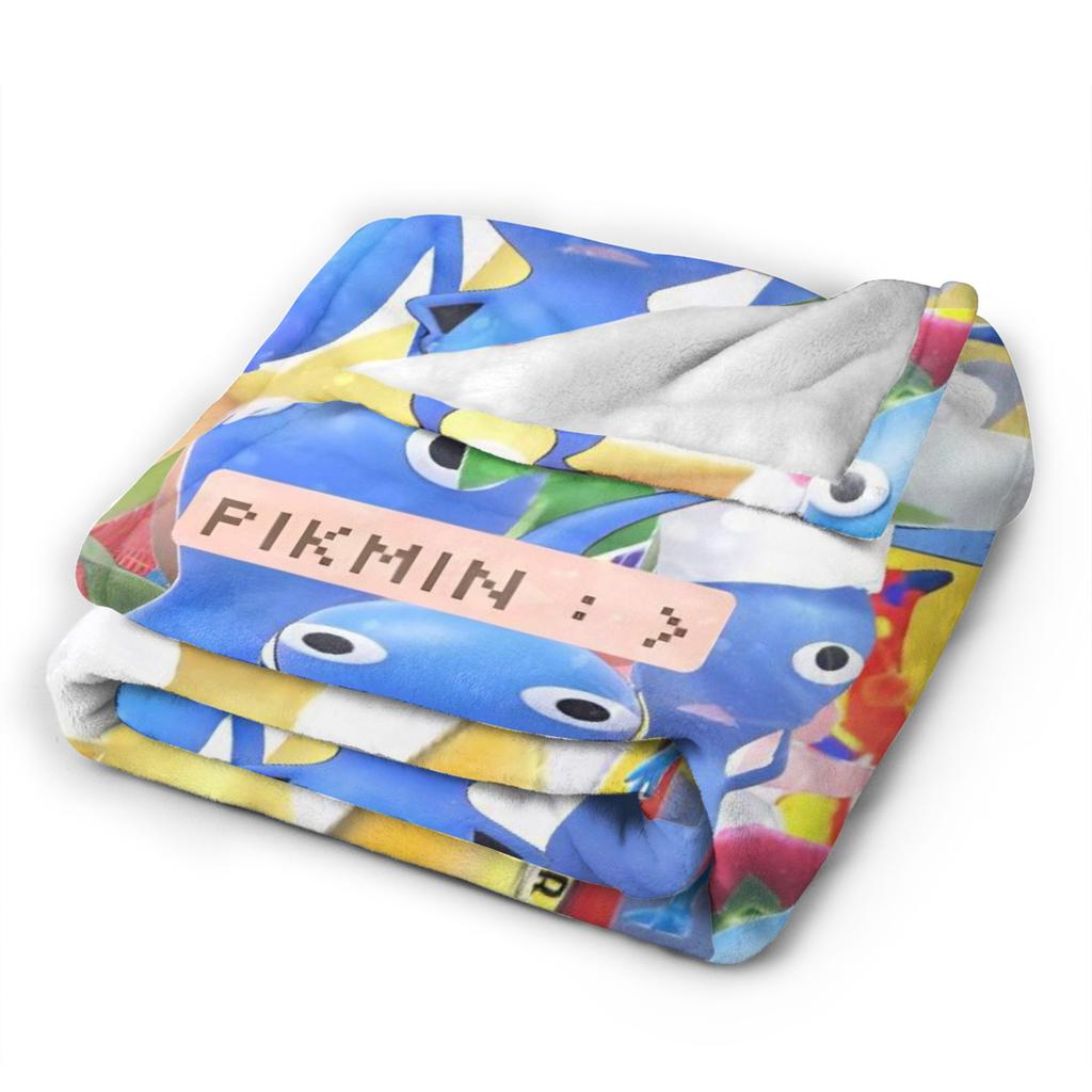 Pikmin Game Blanket Quality Warm Soft Bedding Throws Winter Picnic Home Decor Novelty Bedspread
