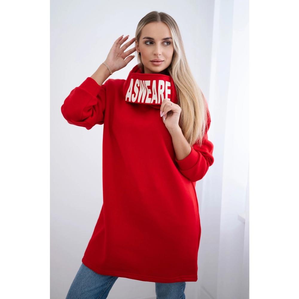 CHooded Sports Fleece Sweatshirt Casual Long-sleeved Offset Printed Coat Women's Plus-size Solid Color Coat