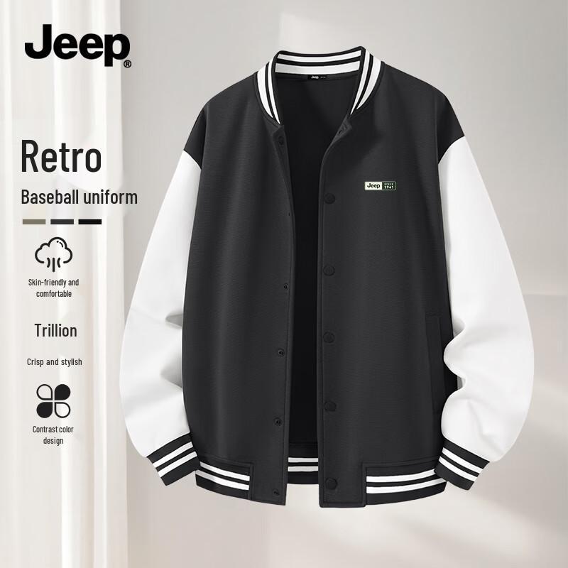 Jeep Men s Colorblock Baseball Jacket XL