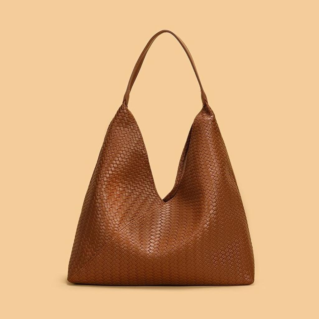 Hobo Bag Women Faux Leather Zipper Inner Pocket Daily Commute