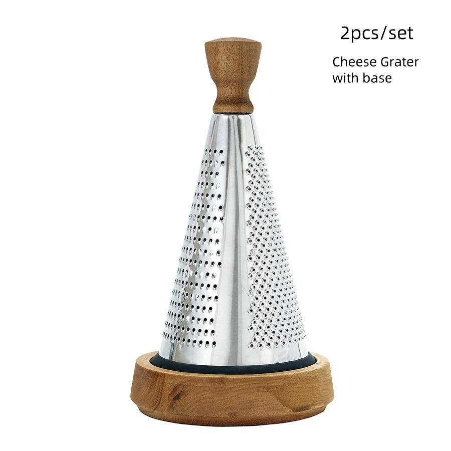 Cone Grater Cheese Grater Manual Cheese Grater Stainless Steel Silver Grater Veggie Chopper Vegetable Sturdy Cheese Grater