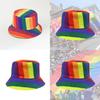 Regenbogen Fischerhut Erwachsener Sonnenschutz Flacher Hut Outdoor Reise Sonnenschutz Sonnenhut Dekoration