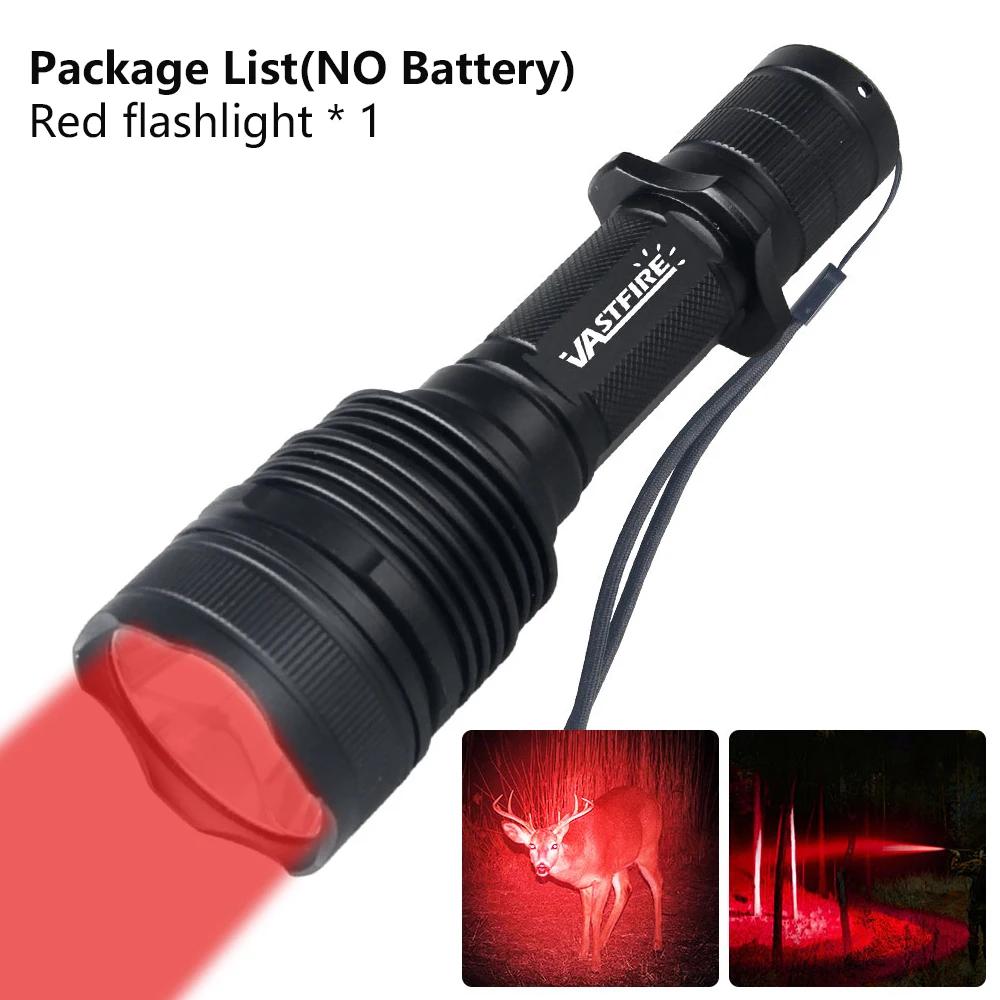 Tactical Hunting Flashlight Red Green LED Waterproof Flashlight Torch Outdoor Lighting with Gun Mount +Switch Rechargeable Lamp