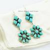 Kingman Turquoise Earring, 925 Sterling Silver Earring, Turquoise Earrings, Gift for Her, Statement Earring, Wedding Earring