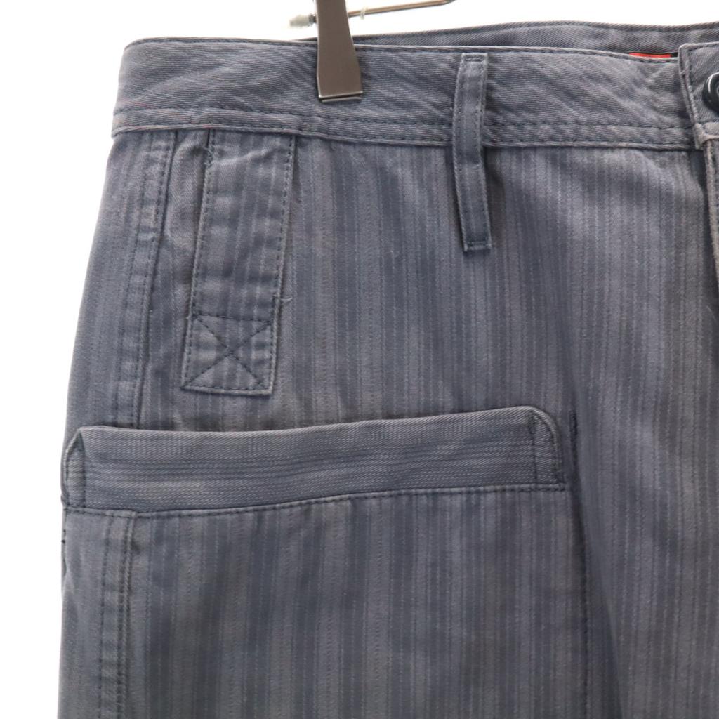 Diesel Striped Pattern Pants W34 Gray Men's Used