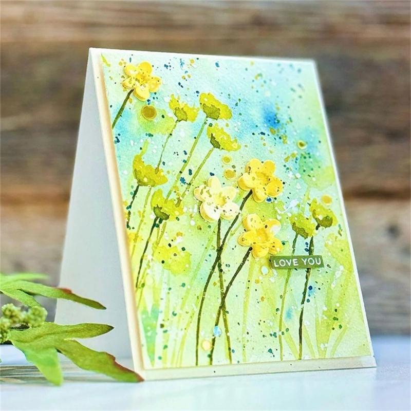 Flower Cutting Dies Carbon Steel Die Cut Metal Embossing Templates Decorative Embossing Paper Die Cut for Card Making