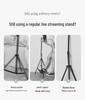 Multi-Functional Mobile Phone Tripod & Selfie Stick with Light for Live Broadcasting