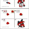 Jouet d'assemblage de petits mechas en blocs de construction