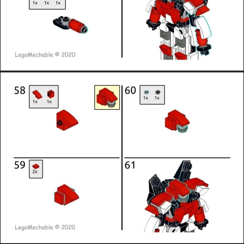 Jouet d'assemblage de petits mechas en blocs de construction