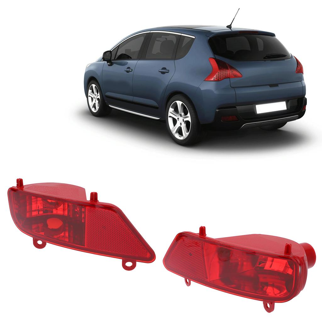 Red Rear Fog Light Assembly Car Accessories Replacement for PEUGEOT 3008 2009‑2016