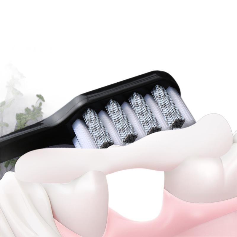 Dual-Pack Hard-Bristled Toothbrushes for Adults – Durable, Medium-Hard Bristles for Removing Smoke Stains and Cleaning Teeth.