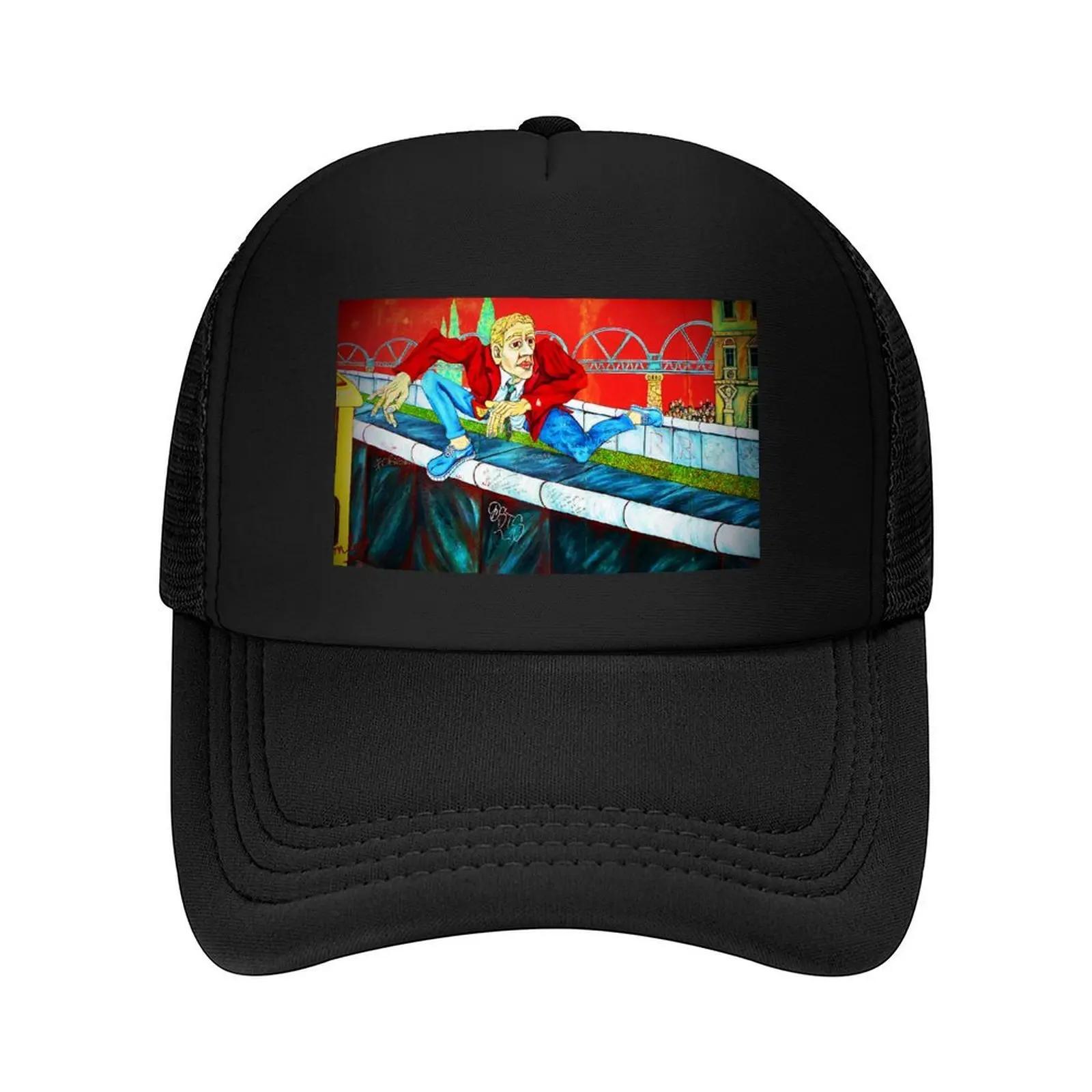 Berlin Wall Graffiti Artwork Street Art Germany Baseball Cap Sports Cap Fishing cap Golf Hat Vintage Men s Caps Women s