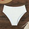 JYL-BK123 Solid Bikini Bottom, High-Waist Alluring Swimwear For Beach