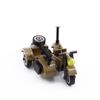 Military Weapon Motorcycle Colorful Toys For Children Accessories WW2 Motor Transportation Facility Militaries Compatible Blocks