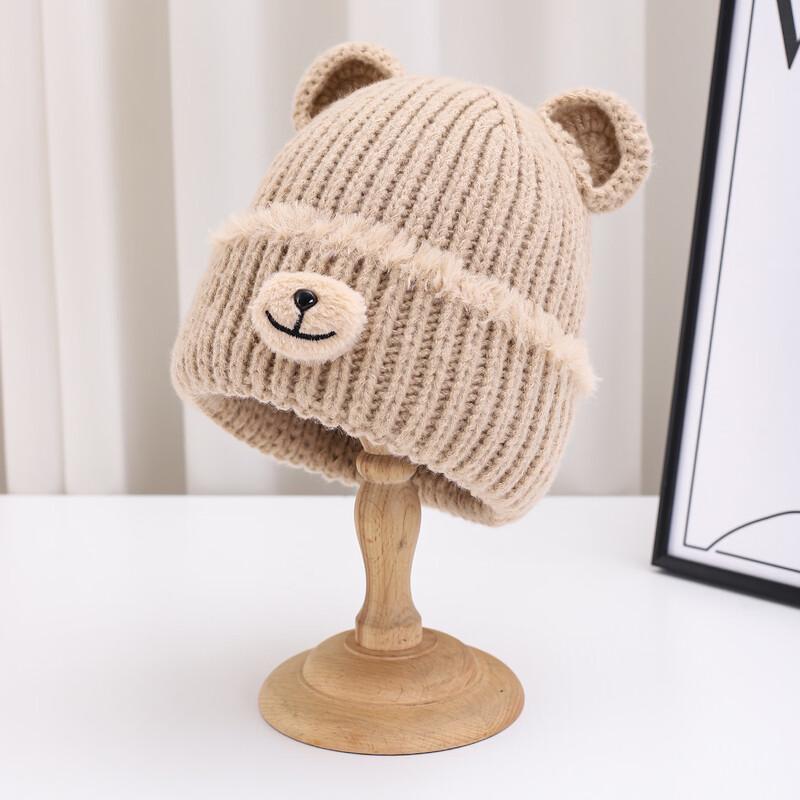 Women s Cute Little Bear Knitted Winter Beanie