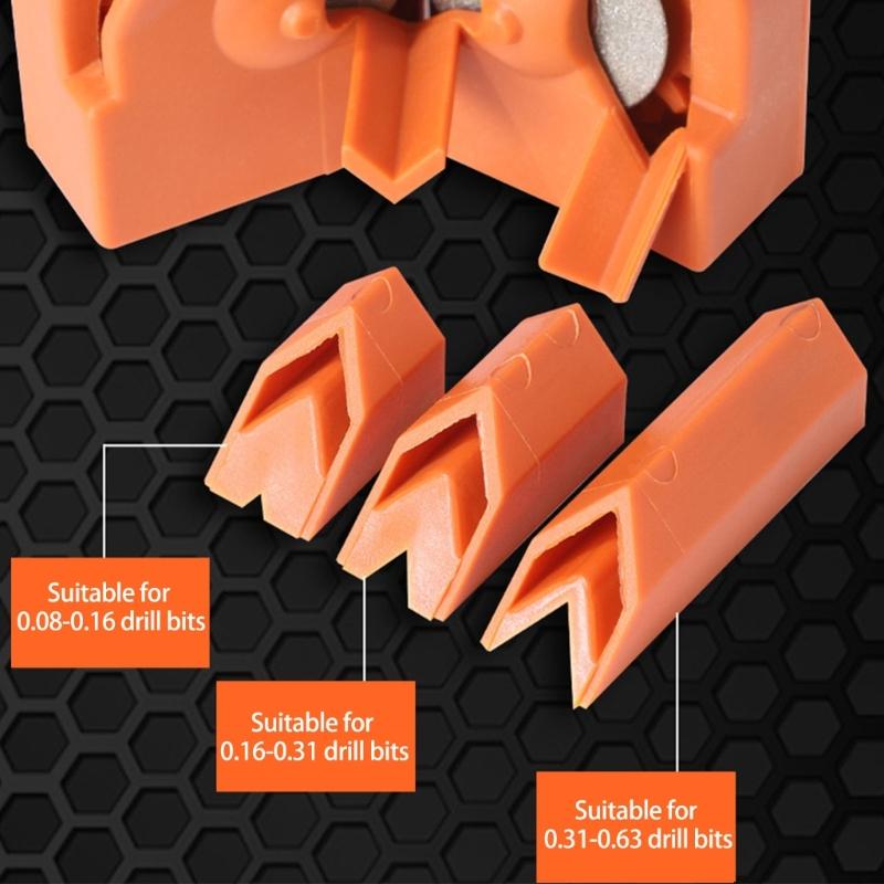 Precise Drill Bit Grinder Drill Bit Sharpener for Sharpening HSS, Carbides, Cobalt Bits Enhancer Improved Tool Life