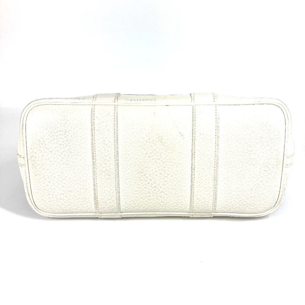 HERMES Garden Party TPM Hand Bag Tote Bag Toile Offishe/Leather blue/White