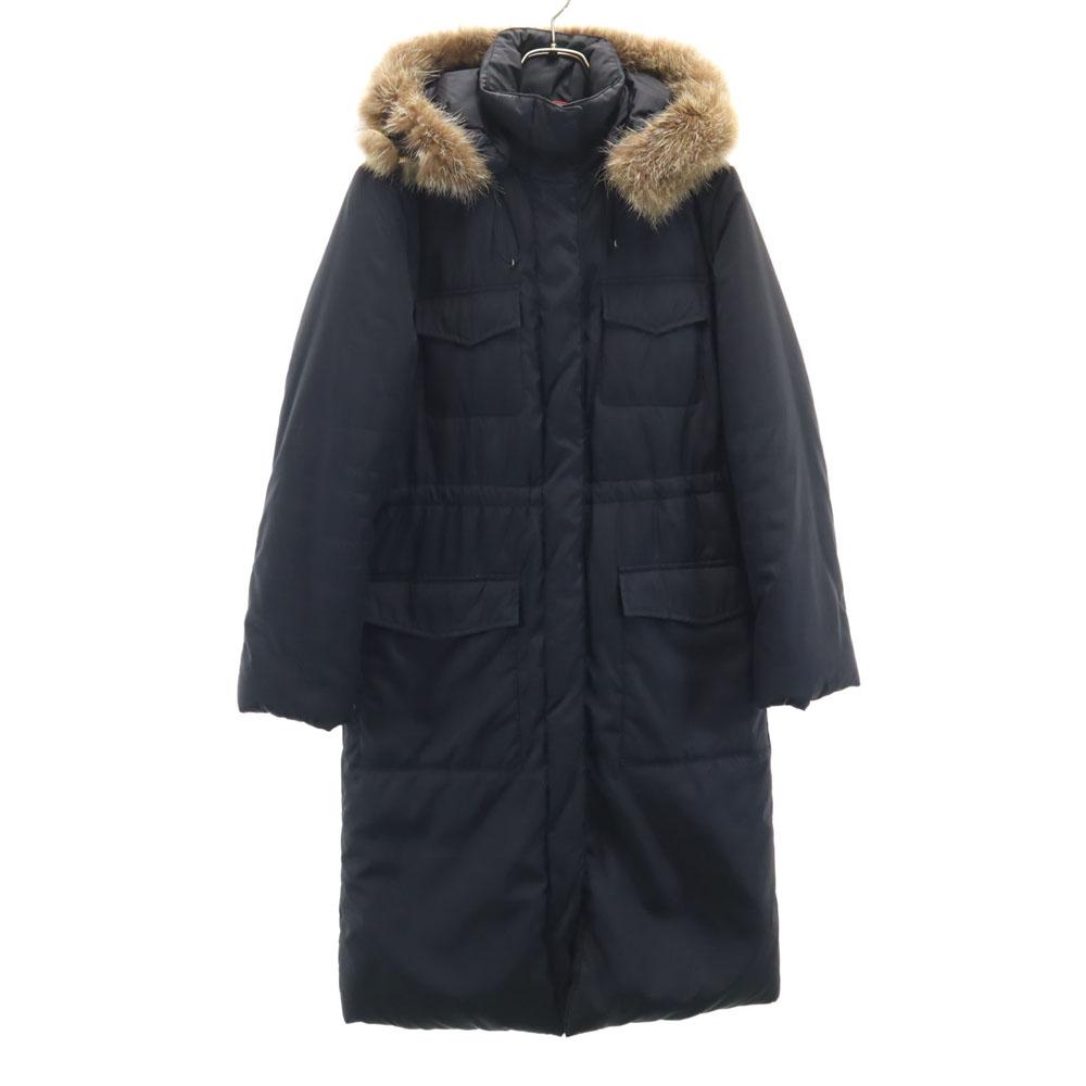 MAX&CO down coat 38 black Hoodie Women Used