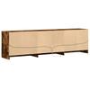 TV Stand with LED Lighting Smoked Oak 180 X 34 X 50 Cm