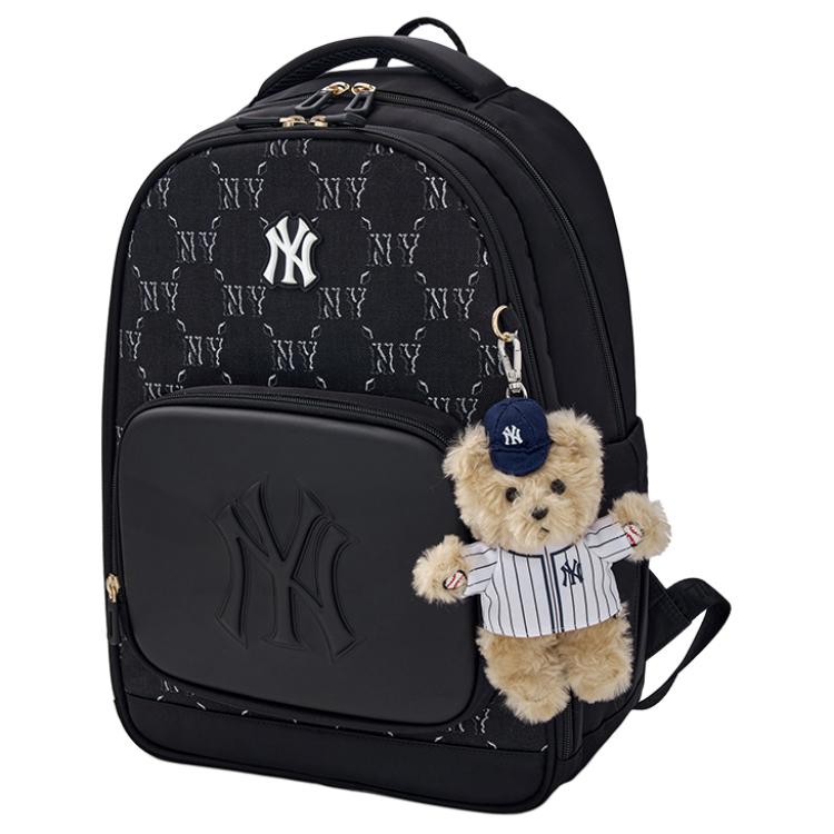 New MLB Polyester Backpack Regular Kids' Black 7ABKMC55N-50BKS