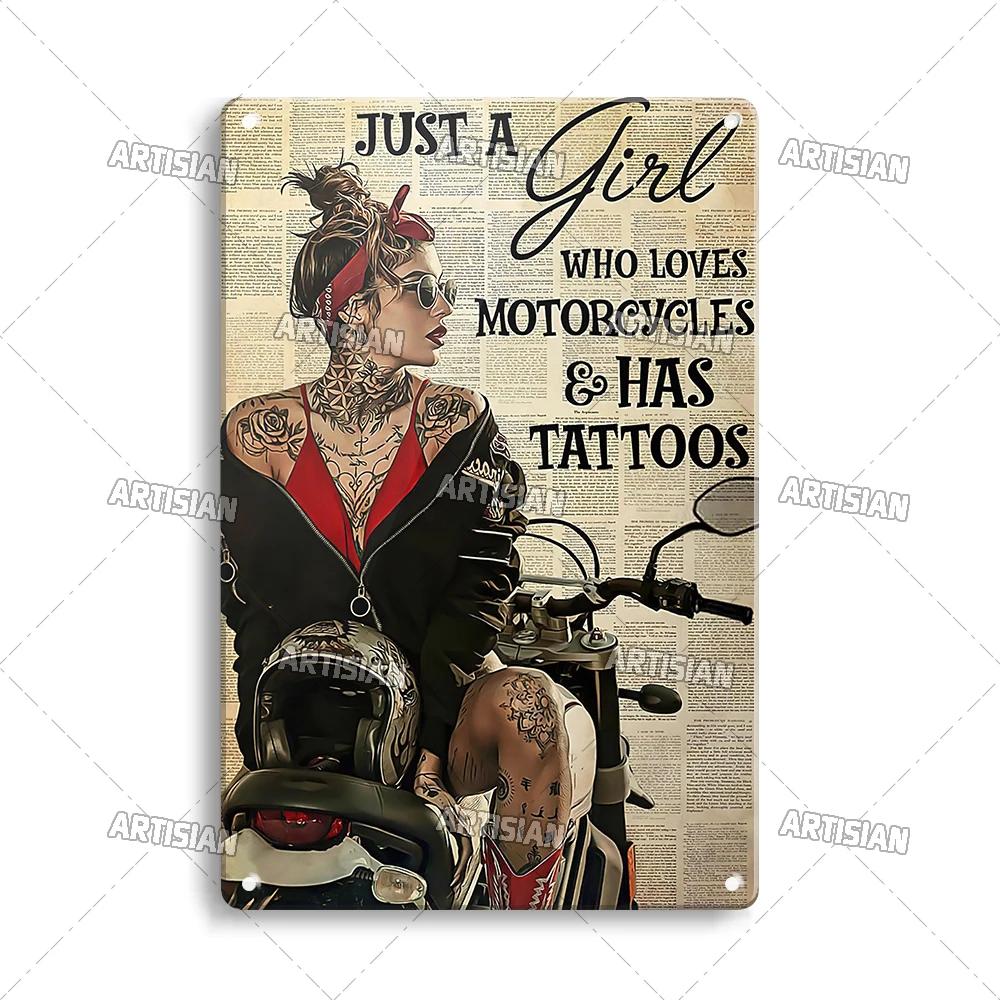 

Artisian Tattoo Retro Metal Poster Робота Олово Табличка Хобі Декоративна тарілка Декор стін Гараж Бар Паб Клуб Готель Кафе Кухня Дім 20x30cm（7.8x11.8inch）