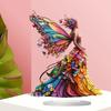 Acrylic Butterfly Fairys Statue Figurines Table Centerpieces Butterfly Fairys Sculpture Table Ornament Home Decorations J0MC