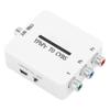 Video Converter Mini YPbPr to CVBS Audio Video Adapter for Projectors Monitors TVs
