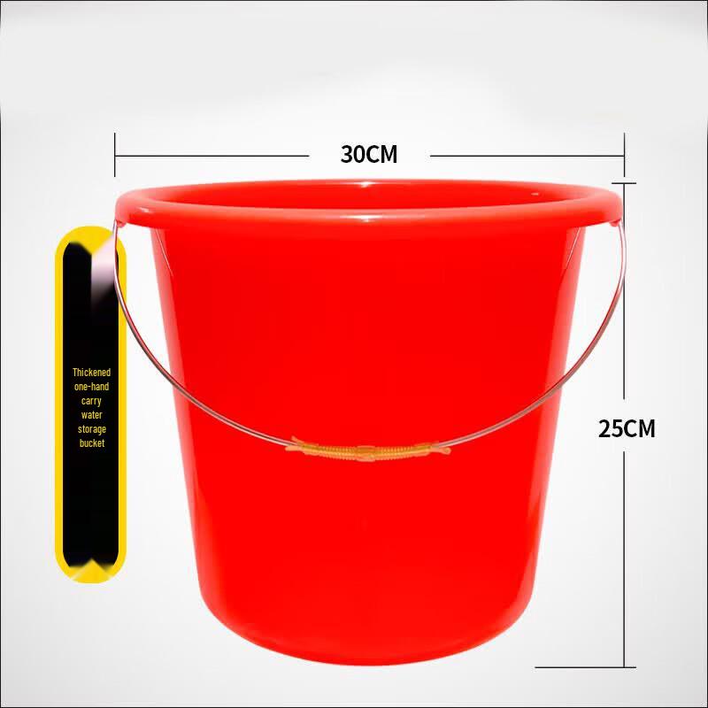 NIVORCE 10L Red Plastic Bucket