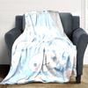 1pc Clouds Bunny Blanket Lightweight Flannel Throw for Sofa Bed Travel Camping Livingroom Office Couch Chair
