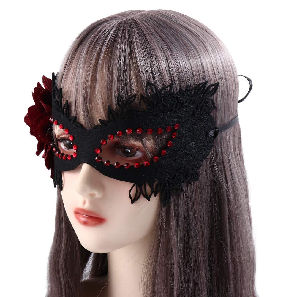 Maske Blumig Maskerade Augenmaske Schlafmaske Mit Blume Mash Party Cosplay Requisiten Halbgesichtsmaske