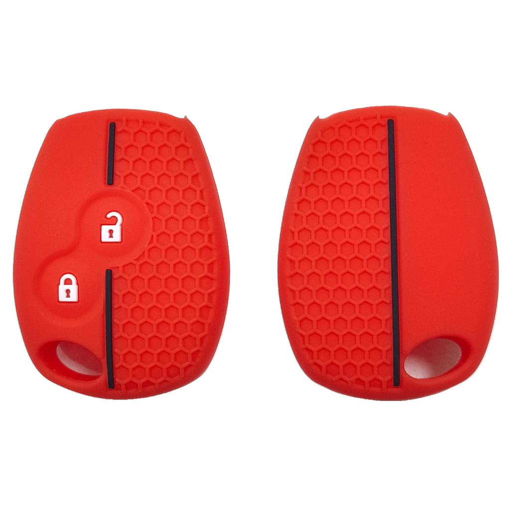 Silicone Key Set for Renault Correga Straight 2 Button Key Set Mercedes Smart Honeycomb Pattern High Quality